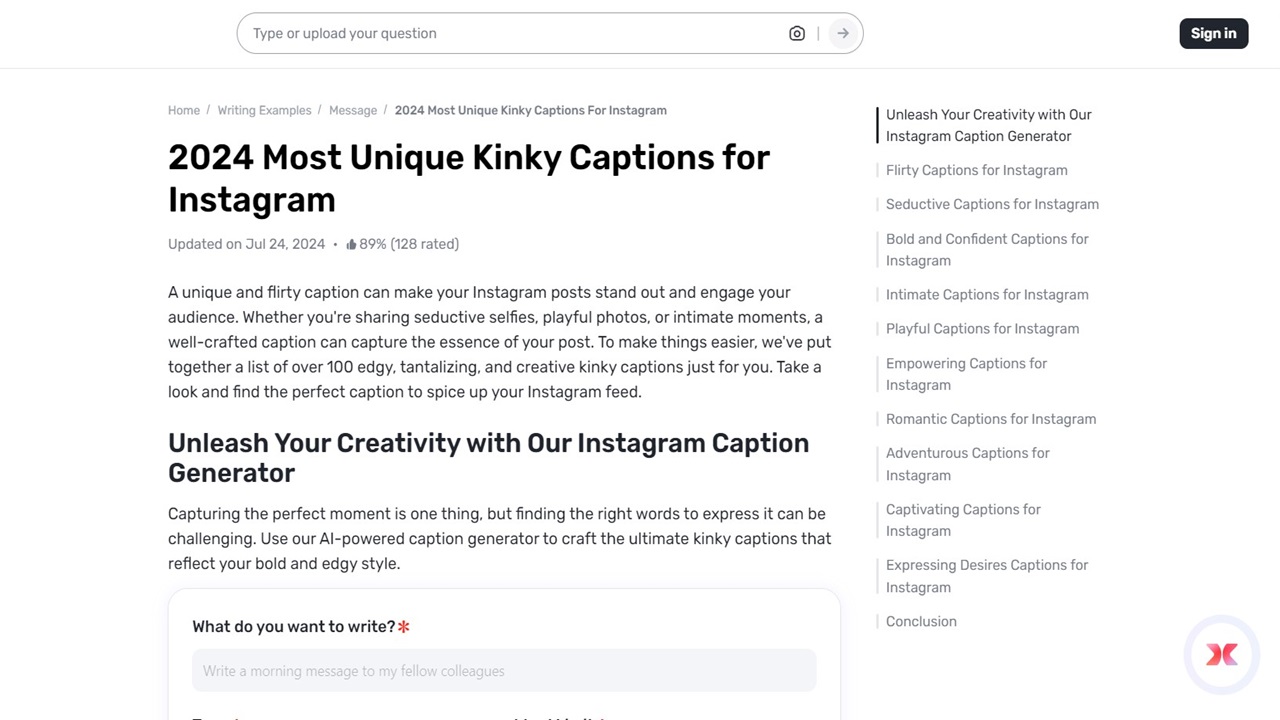 Make Your Instagram Spicier with Gauth’s Kinky Caption Generator